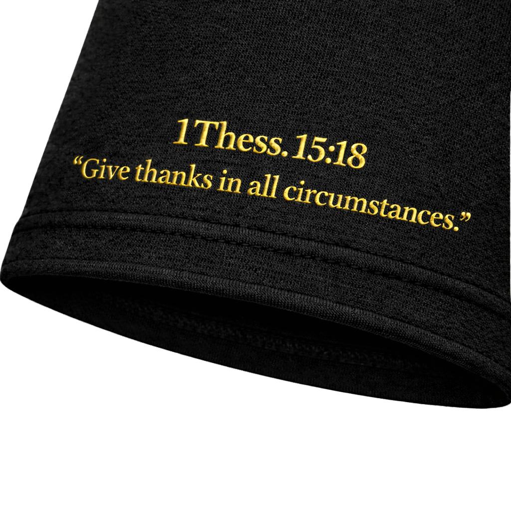 Sleeve scripture detail