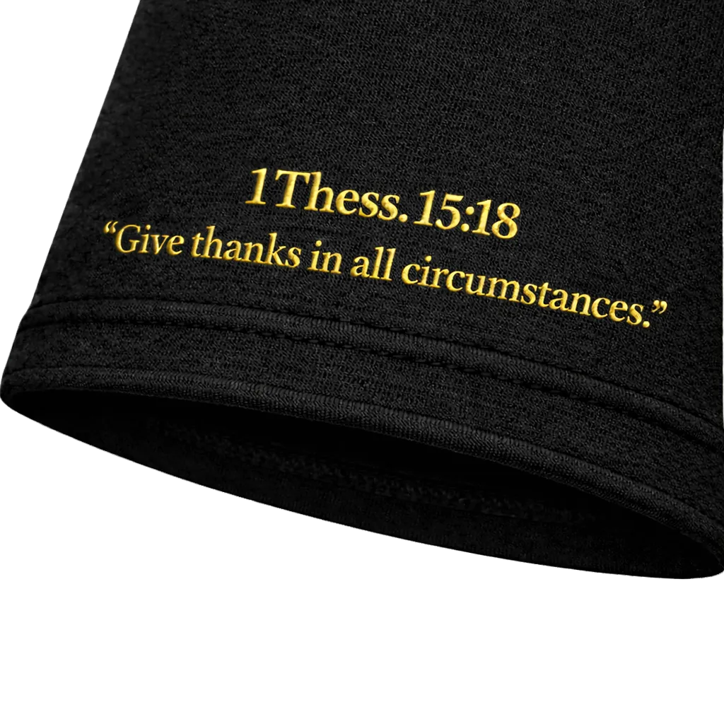 Sleeve scripture detail