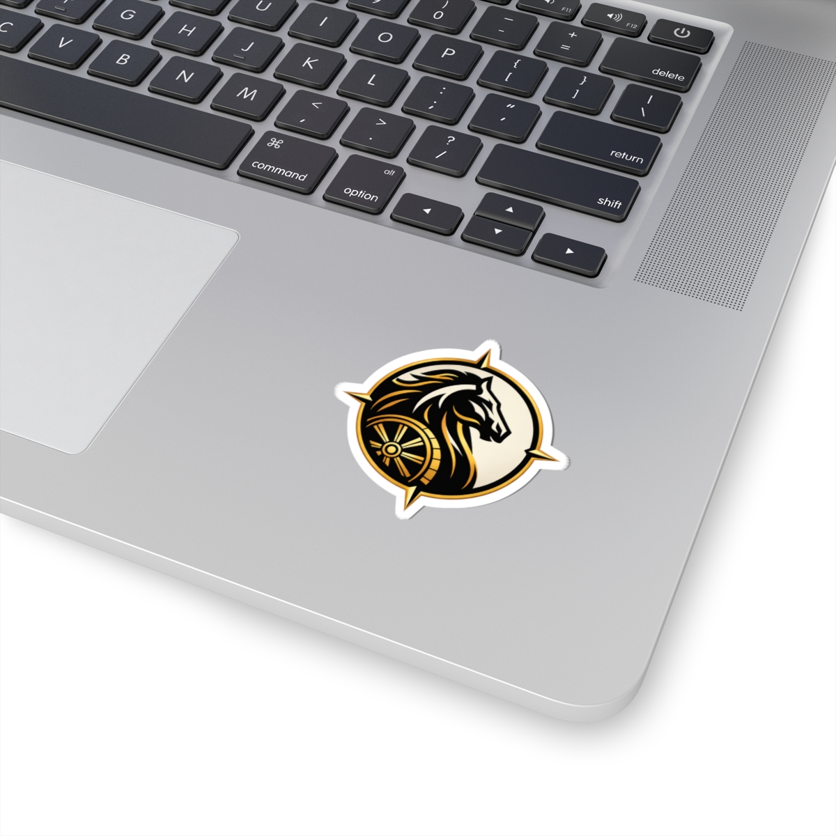 FOUR CHARIOTS Foundation Seal Sticker on laptop